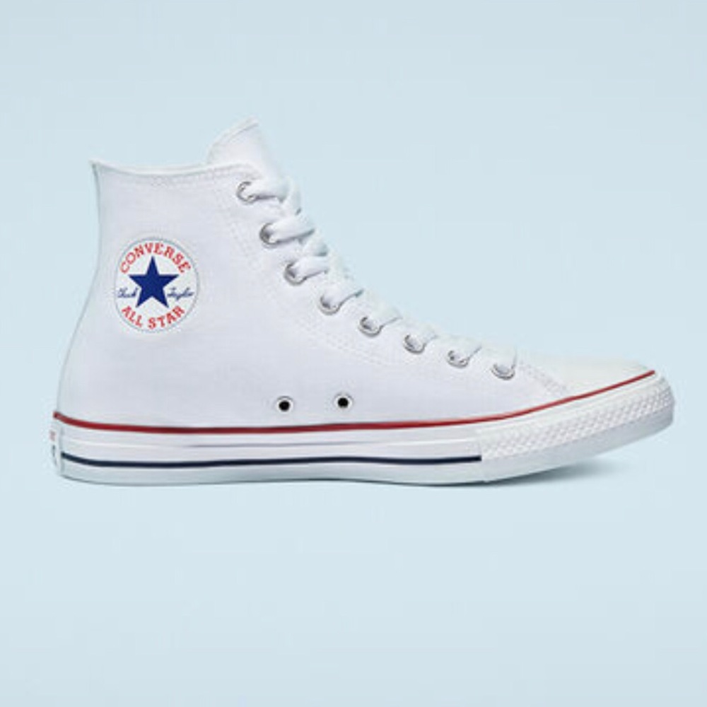 Converse white high top